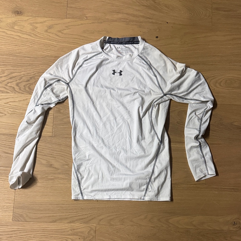 Under Armour White Performance Long Sleeve